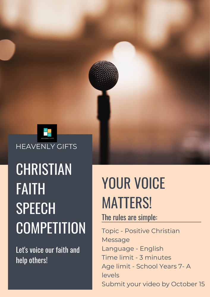 Speech Competition  Heavenly Gifts